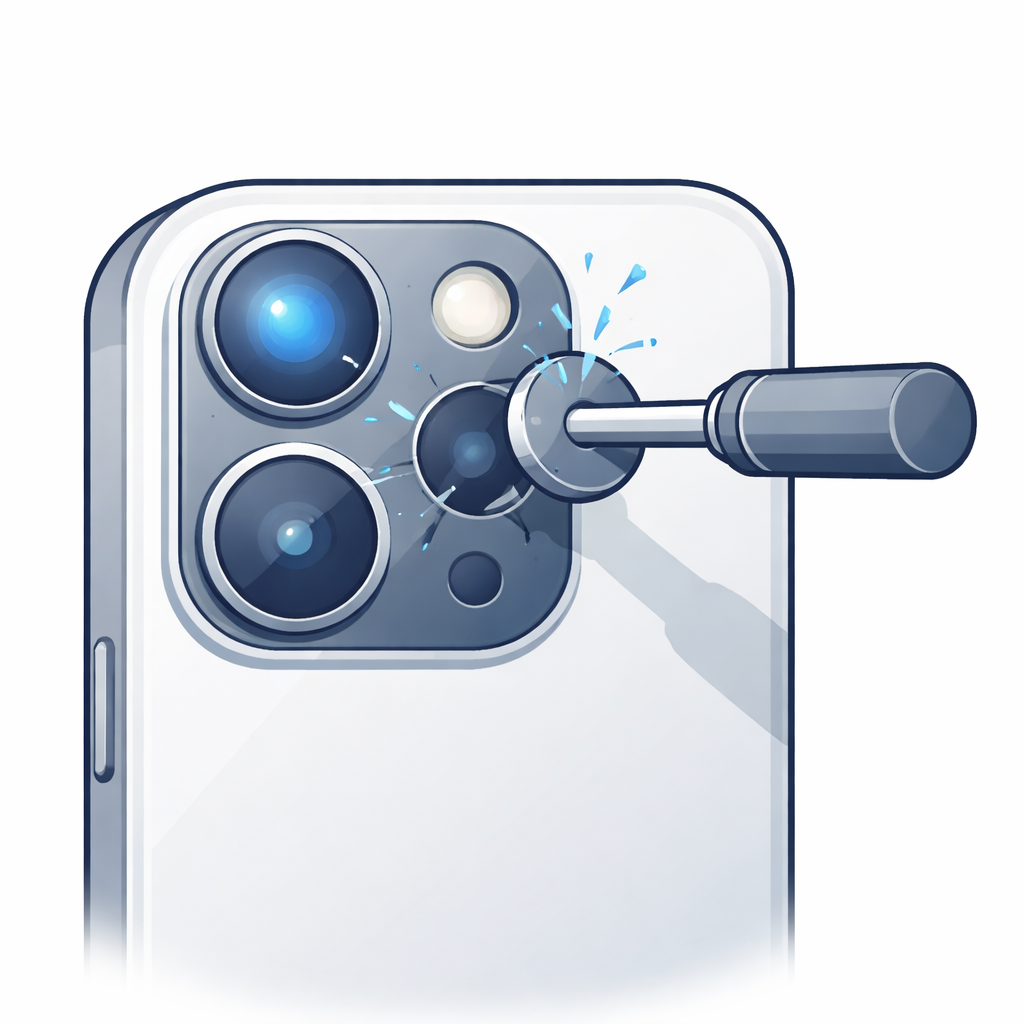 Kameraglas Reparatur